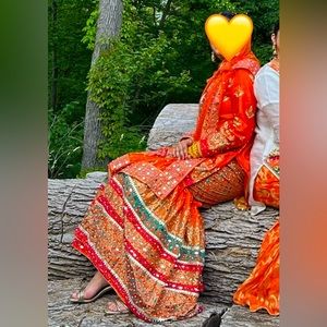 Kameez, garara, and dupatta